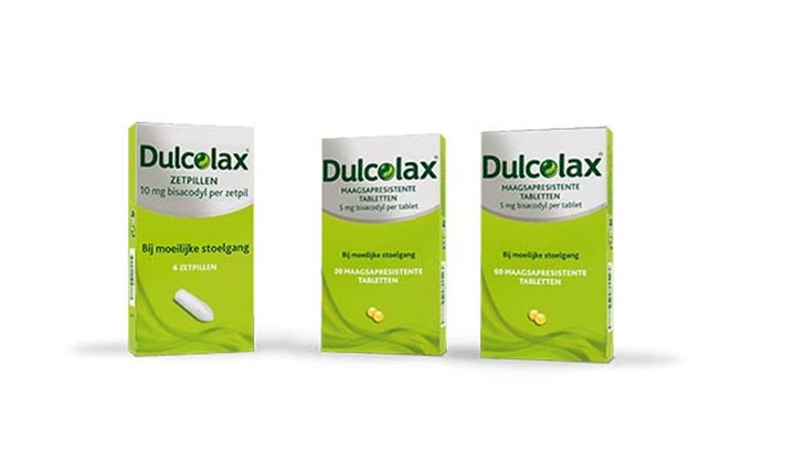 Dulcolax verpakkingen, pillen voor verlichting van obstipatie Dulcolax helpt bij obstipatie