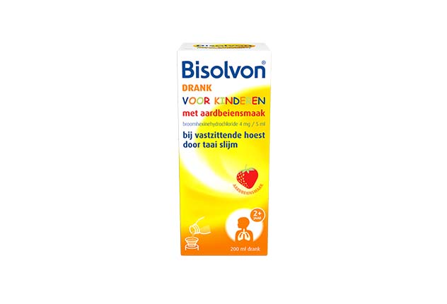 Bisolvon drank voor kinderen, bij vastzittende hoest