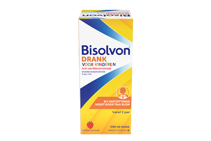 Bisolvon drank voor kinderen, bij vastzittende hoest